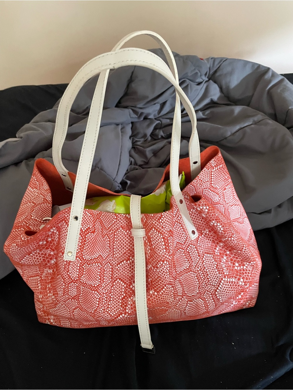 Tiffany & Co. Snake-Print tote with pouchette